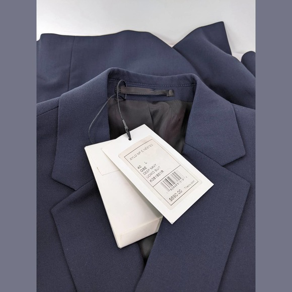 Theory Size 40 L Mens XYLO NP UOMO Suit Jacket with 98% Wool In Deep Navy - Picture 12 of 12